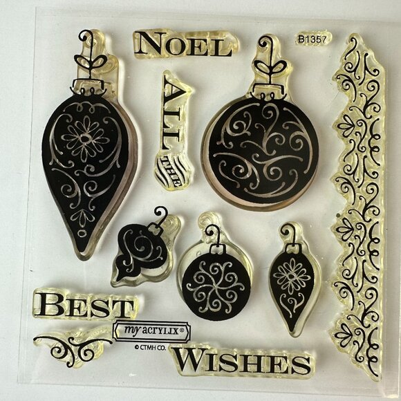 My Acrylix CTMH Stamps Winter B1357 All The Best - Picture 1 of 2